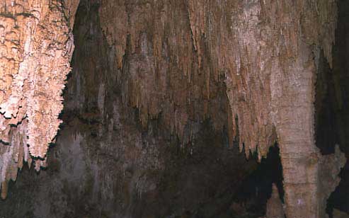 （カールズバッド洞窟群国立公園）洞窟は広大なものですが、変化に乏しく、