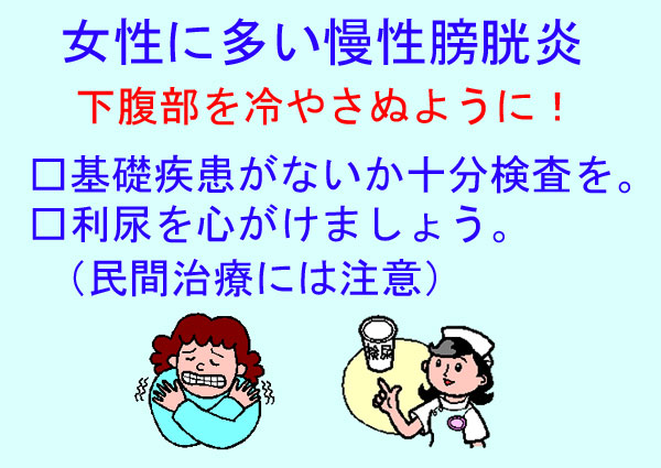 慢性膀胱炎 診察室でよくみる大人の病気 みやけ内科 循環器科