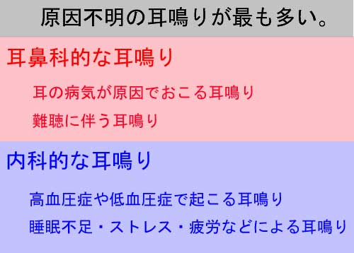 耳鳴りの原因