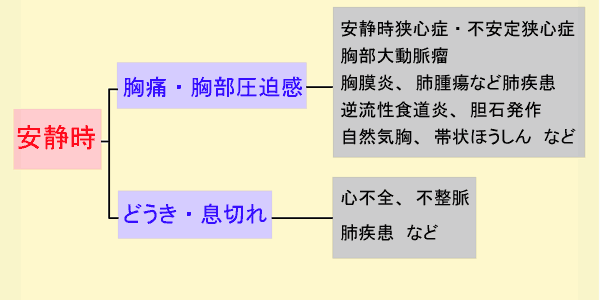 安静時の胸の症状と病気